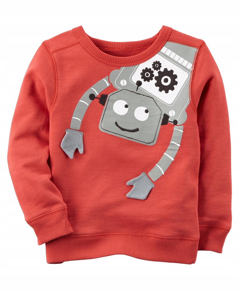 CARTER'S bluza czerwona ROBOT na 3 LATA *98* NOWA