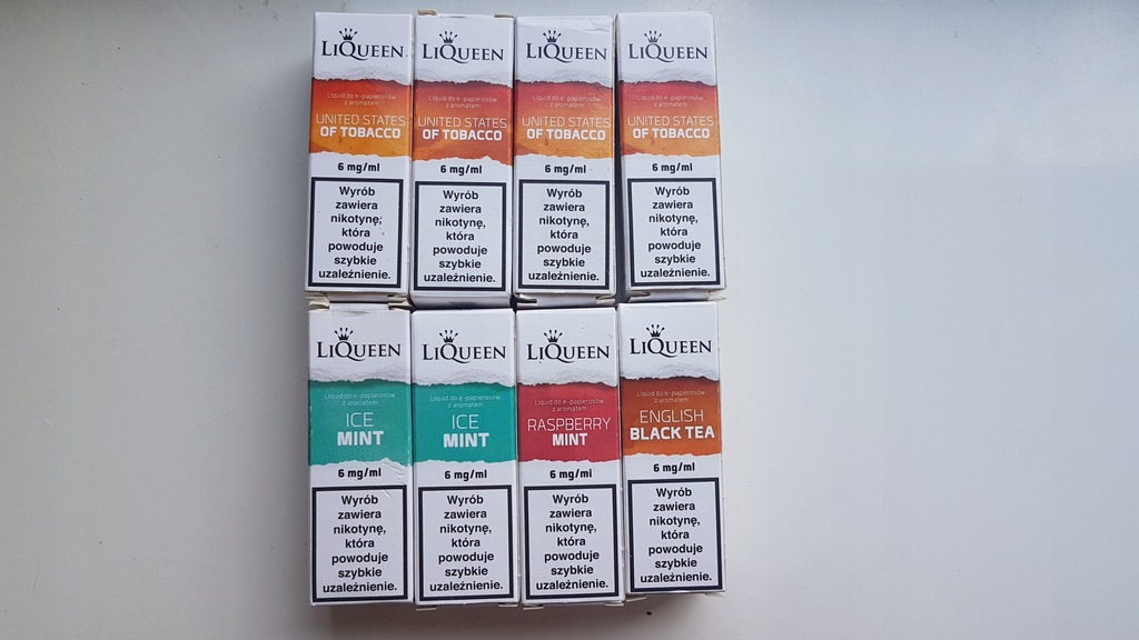 Liquid do epapierosa różne smaki LIQUEEN 10 ml