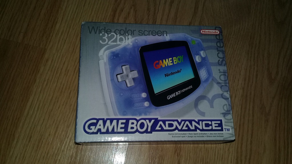 GameBoy Advance Fioletowo-przezroczysty KOMPLET