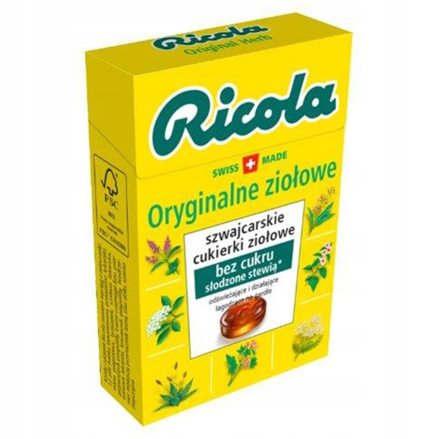 CUKIERKIZIOŁOWE ORYGINALNE RICOLA, 27,5G
