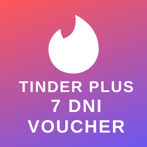 Tinder Plus na 7 dni voucher/kod