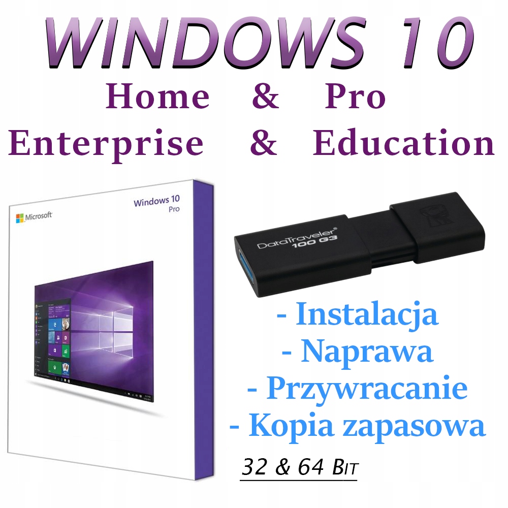 Windows 10 USB - Naprawa (Recovery) Instalacja