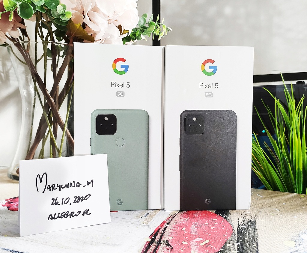 GOOGLE PIXEL 5, SORTA SAGE, 5G, 8GB/128GB, NOWY! - 9823282053 - oficjalne archiwum Allegro