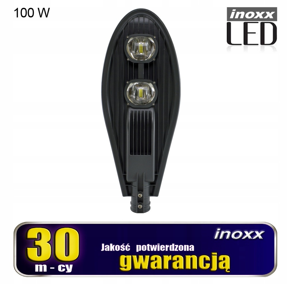 Lampa przemysłowa led latarnia uliczna 100w ip65 10 000 lm zmina 6000k