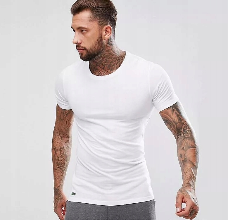 Lacoste SLIM FIT Podkoszulka - weiss rozm s