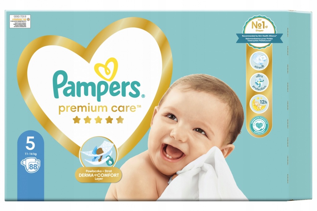 PAMPERS Pieluszki Premium Care 5 Junior 88 szt.