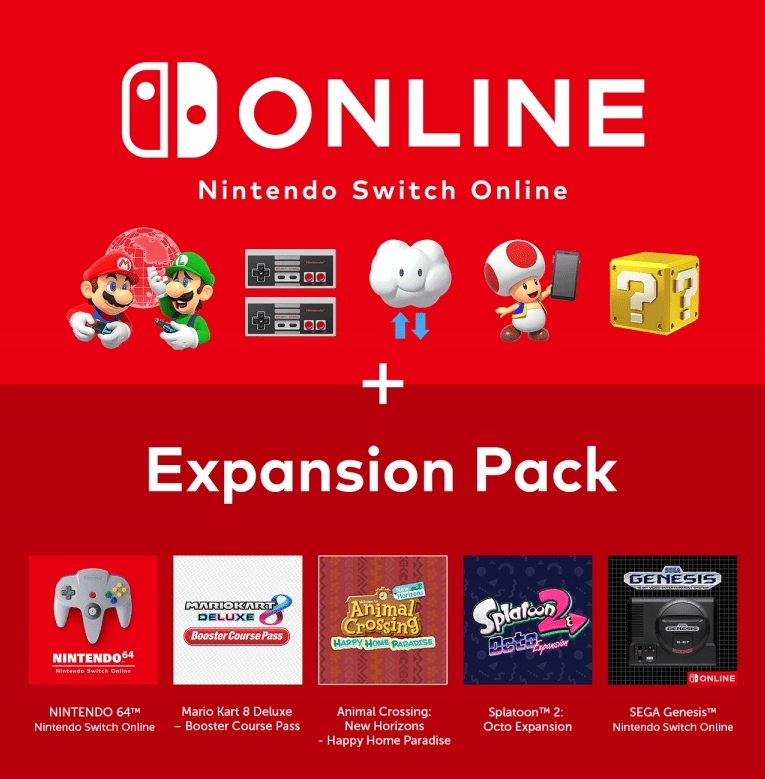 Nintendo Switch Online + Expansion Pack 12miesięcy