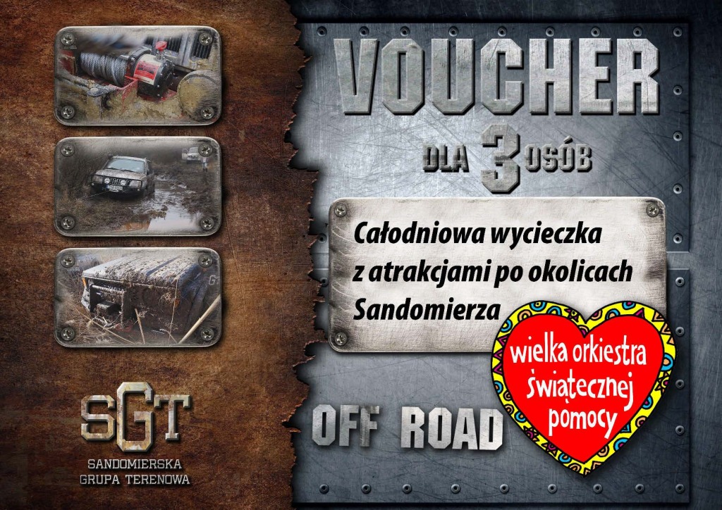 Wygraj voucher dla 3 osób na  całodniowy OFF-ROAD!