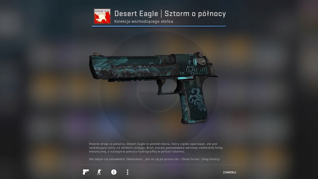 Desert Eagle Sztorm o północy WW 2/5 CS GO Skin