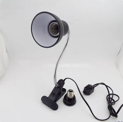 LAMPA GRZEWCZA DLA ŻÓŁWIA Z ZACISKIEM UCHWYTEM MONTUJĄCYM