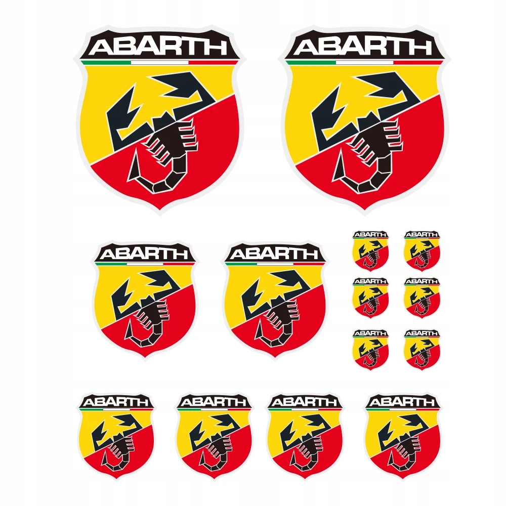 Dla naklejek tuningowych Abarth Scorpion z logo samochodów wyścigi