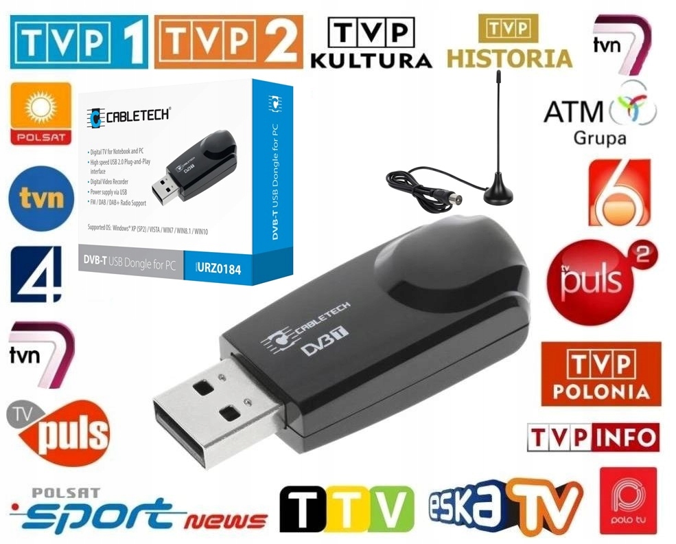 Купить USB DVB-T MPEG-4 HD ТВ-тюнер KABLETECH URZ0184: отзывы, фото, характеристики в интерне-магазине Aredi.ru