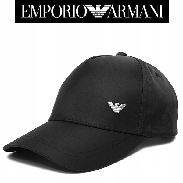 EMPORIO ARMANI markowa czapka z daszkiem NERO 2020