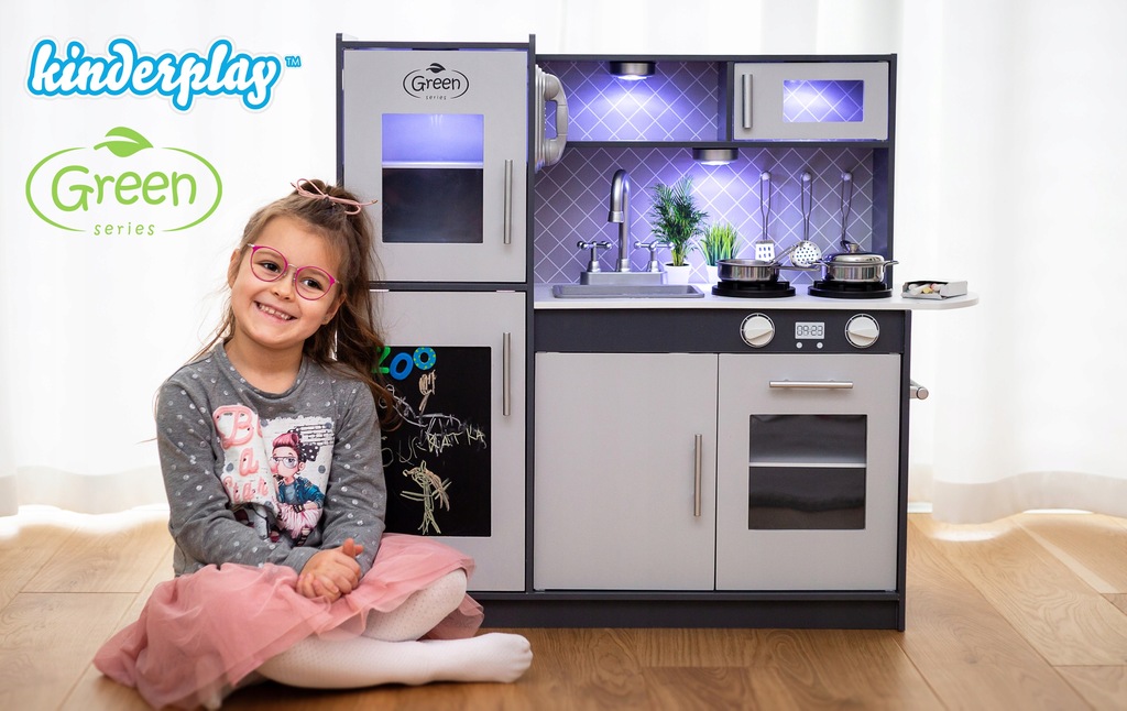 Купить KINDERPLAY БОЛЬШАЯ ДЕРЕВЯННАЯ СВЕТОДИОДНАЯ КУХНЯ ДЛЯ ДЕТЕЙ: отзывы, фото, характеристики в интерне-магазине Aredi.ru