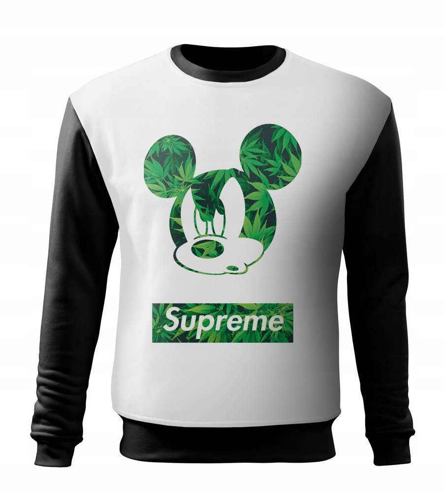 Bluza męska damska MICKEY MOUSE SUPREME WEED S 9219827243