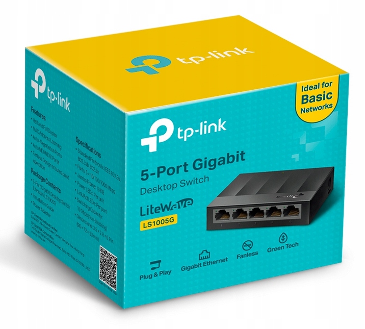 Купить Энергосберегающий коммутатор TP-Link LS1005G 5x1GBit 1GB: отзывы, фото, характеристики в интерне-магазине Aredi.ru