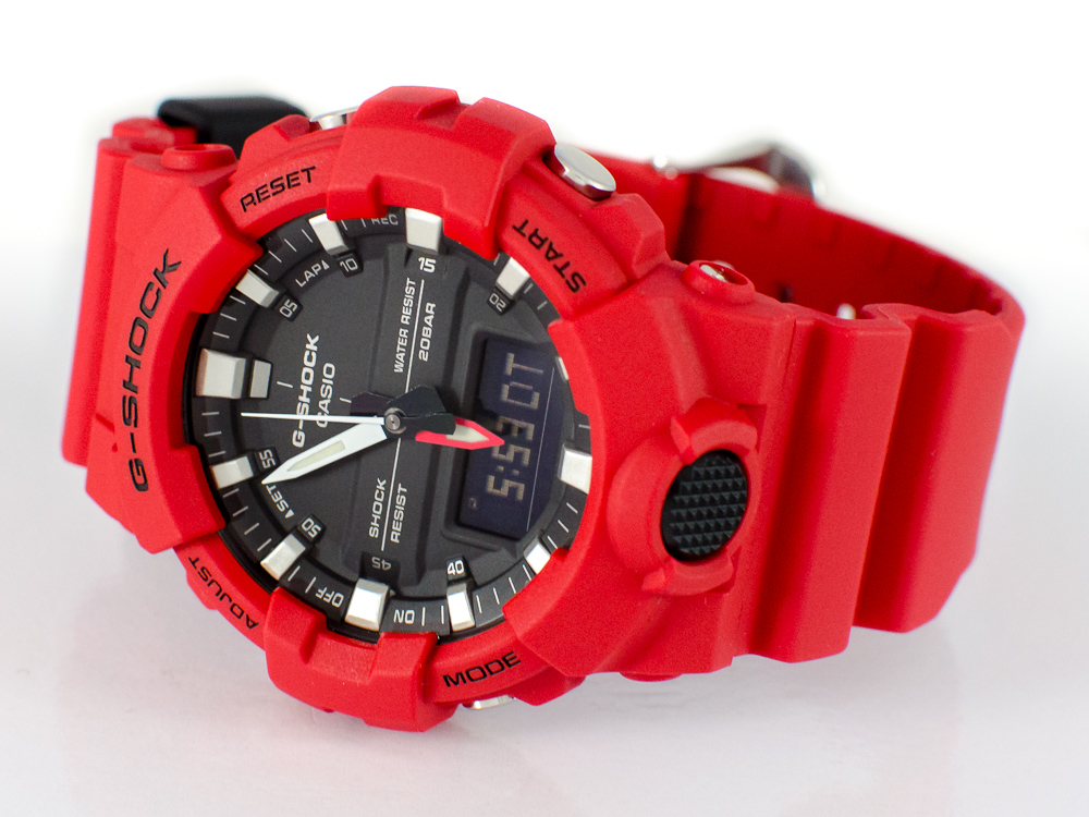 Zegarek Męski Casio G-Shock GA-800 4AER czerwony