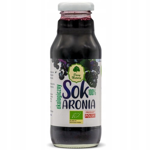 Sok z aronii EKO 100% 270ml Dary Natury