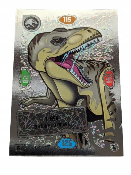 KARTA LEGO Jurassic World Seria 3 Numer 251 T REX EDYCJA PLATYNOWA