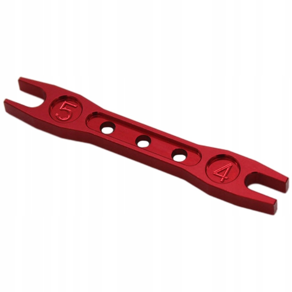 Adjustable Open End Wrench, Spanner Double Slim Metric Opening Small Red