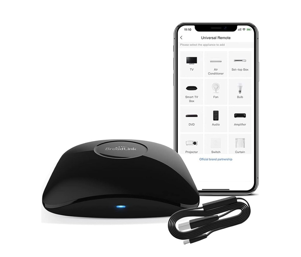 Centrala sterująca BroadLink RM4 + HTS2 IR RF WiFi czujnik temperatury