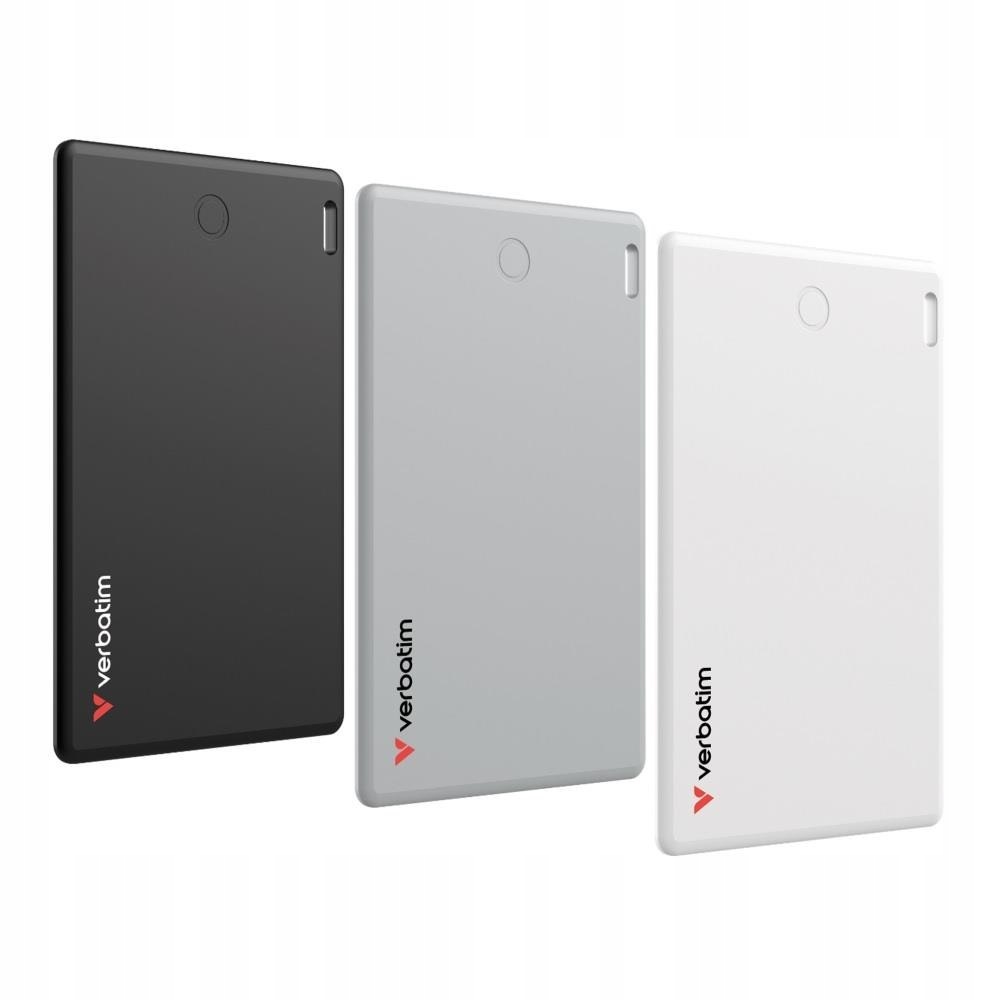 Lokalizator Verbatim My Finder Card MYFCR-03BSW Bluetooth NFC trójpak czarn