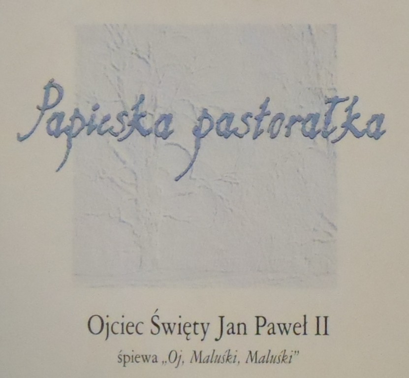 Papieska pastorałka Jan Paweł II kolędy WOŚP 5 raz