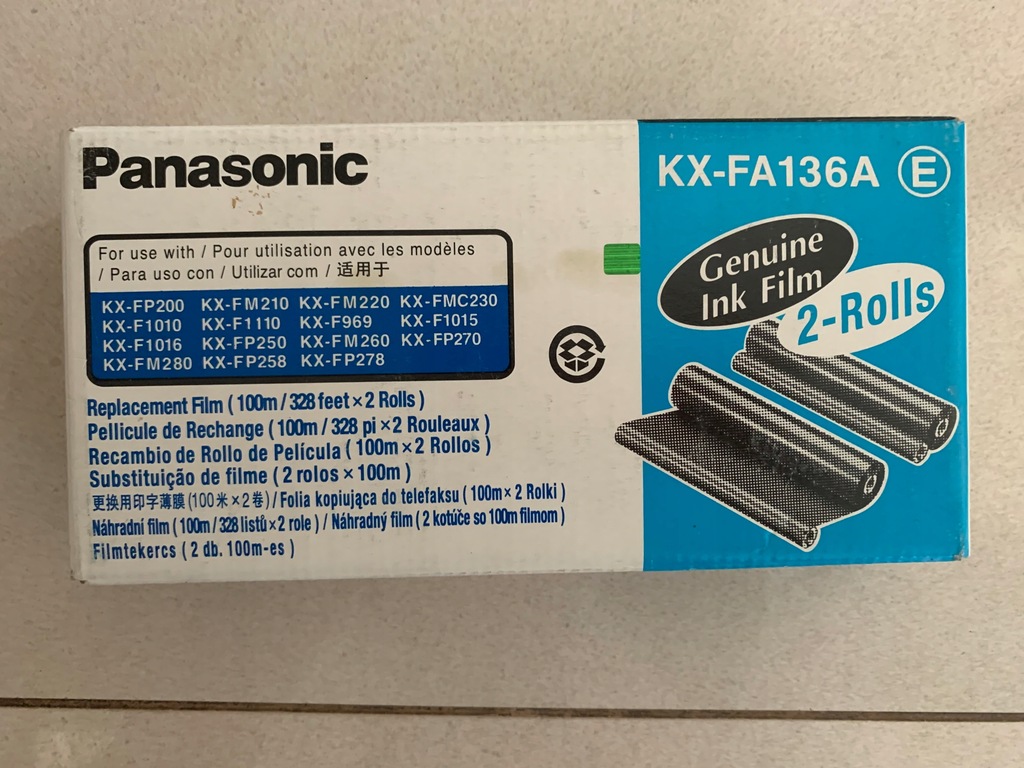 Oryginalna folia Panasonic KX-FA136A 2szt