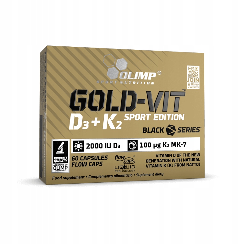 OLIMP GOLD-VIT D3 + K2 ZDROWE KOŚCI ZĘBY - 60 KAPS