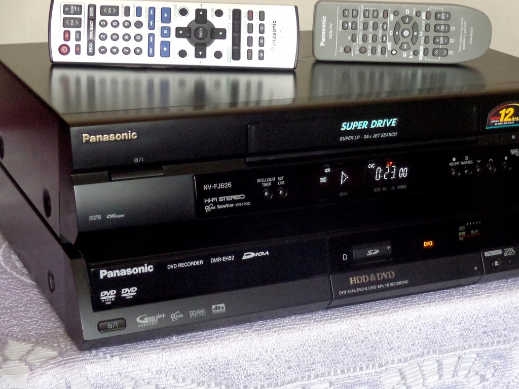 PANASONIC NAGR. DVD-HDD +VCR ~ Przegraj VHS na DVD - 7841553887