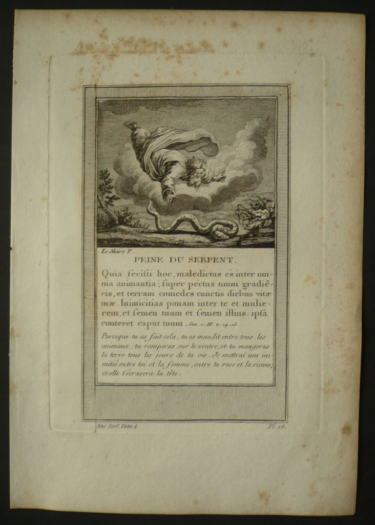 Bóg stwarza Grzech, oryg. 1809 sygnow