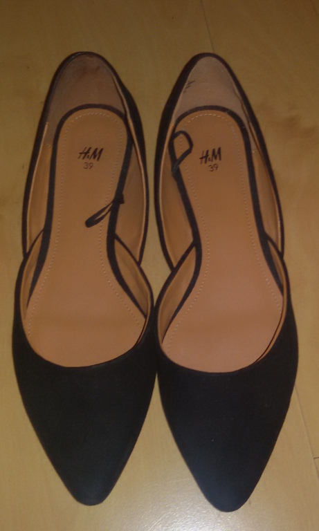 Buty H&M czarne balerinki rozmiar 39