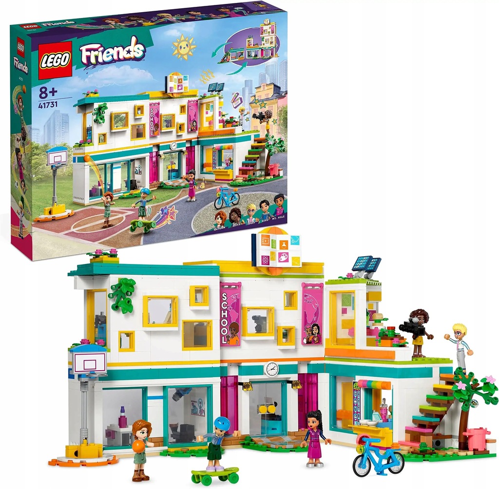 LEGO 41731 Friends International School, modułowa zabawka do budowania
