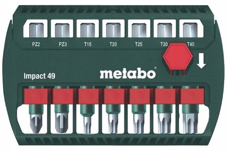 Metabo Komplet bitów Impact 49 628850000