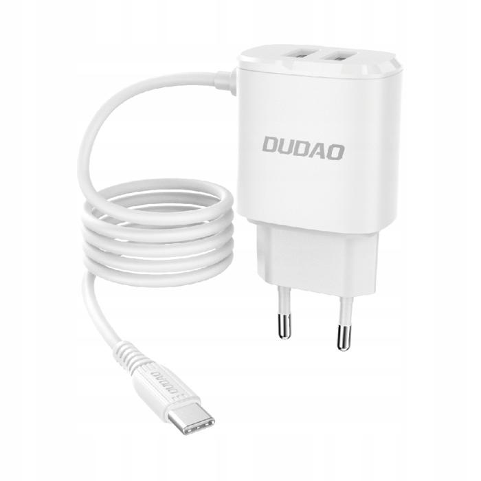 Dudao ładowarka sieciowa 2x USB z wbudowanym