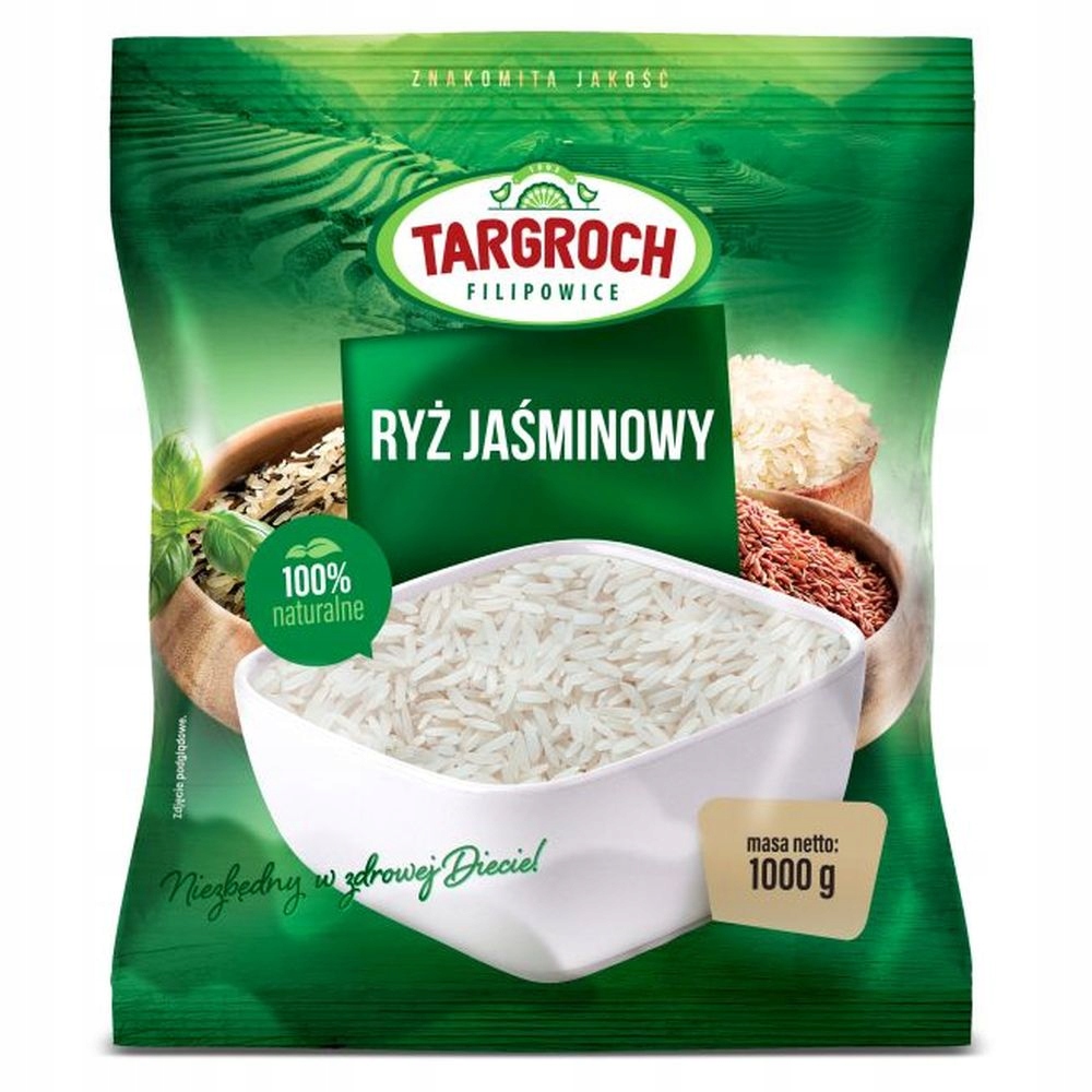 Ryż Jaśminowy Biały Naturalny 1kg Targroch