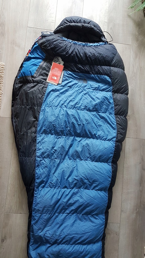 Śpiwór puchowy wyprawowy North Face Blue Kazoo