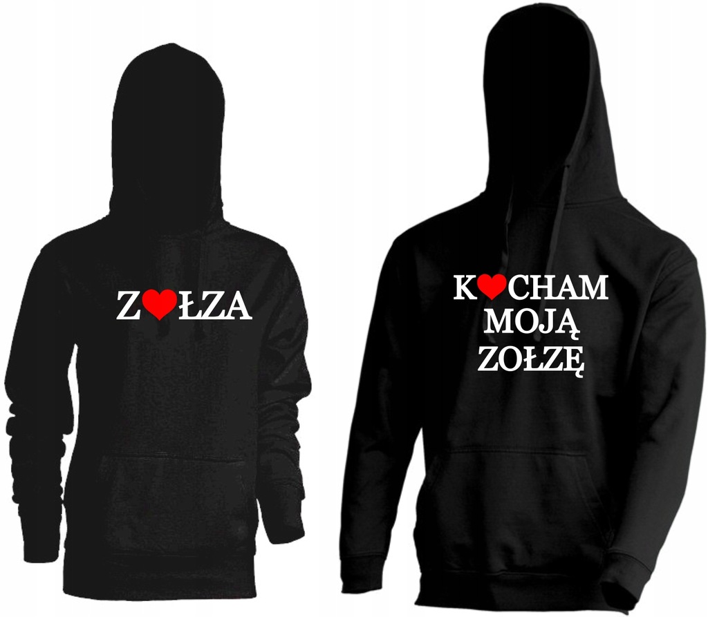Bluzy dla par Kocham Zołzę prezent walentynki ślub