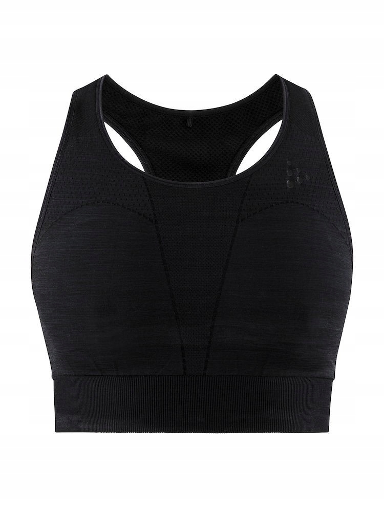 Top Craft Fuseknit Mid Impact Bra czarny L