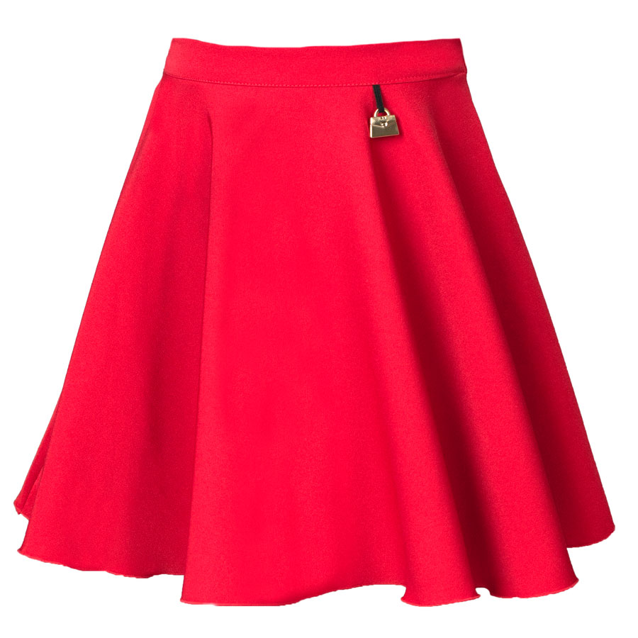 Czerwona Spódnica Z Koła Dla Dziewczynki 146