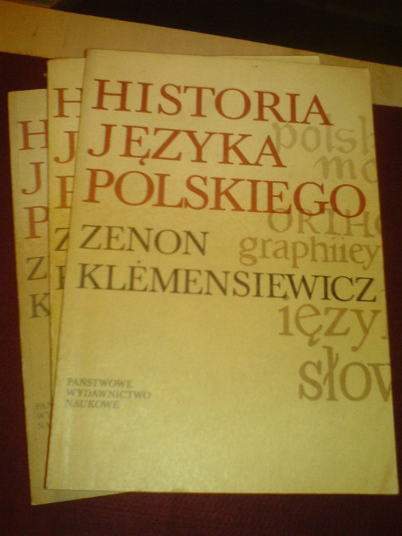 Klemensiewicz: Historia języka polskiego t. I-III