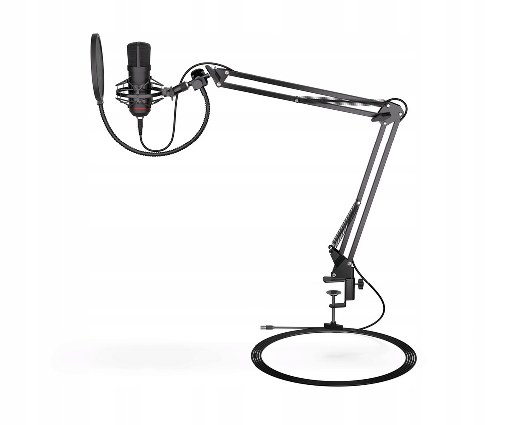 Mikrofon pojemnościowy dla streamera Endorfy Solum USB 18 - 21000 Hz 290cm