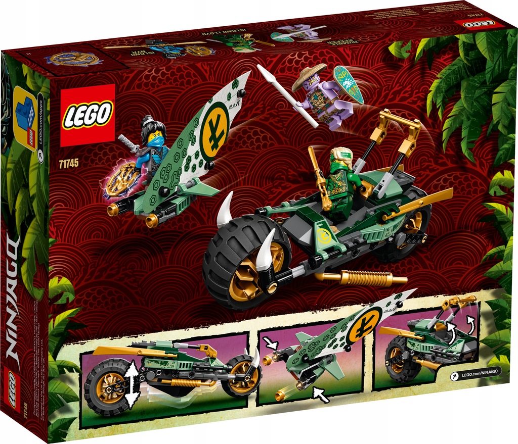 Купить LEGO NINJAGO Чоппер Ллойда для джунглей 71745: отзывы, фото, характеристики в интерне-магазине Aredi.ru