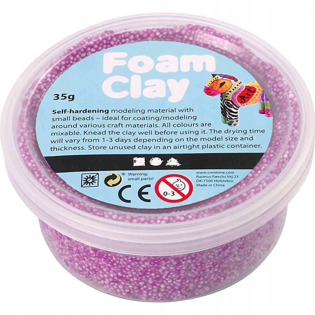 Masa Foam Clay Neonowo Fioletowa 35 g