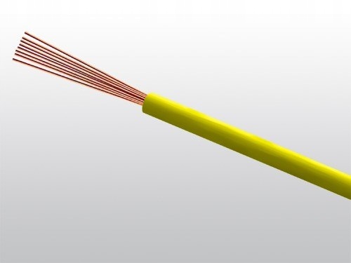 Przewód LgY 1*1,0 500V żółty