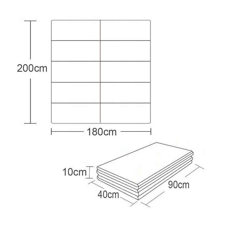 Купить Складной детский коврик из пеноматериала XPE 200x180, большой: отзывы, фото, характеристики в интерне-магазине Aredi.ru