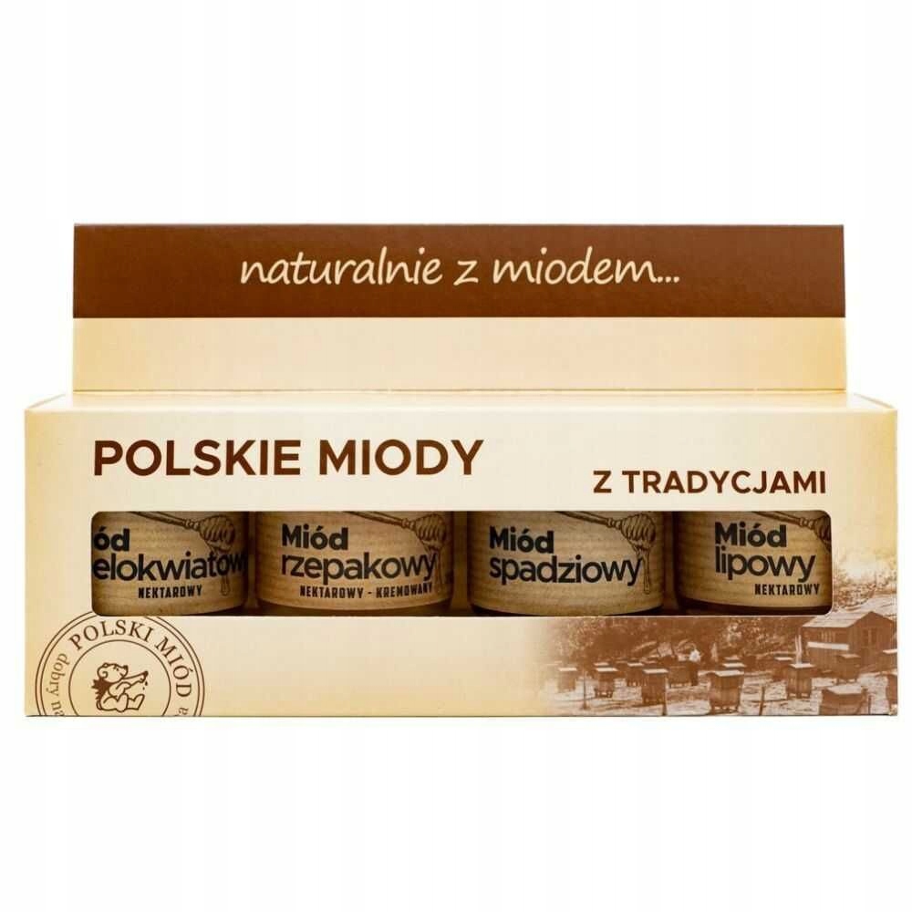 Zestaw Miodów z Polskich Pasiek 200g (4x 50g) - Łysoń