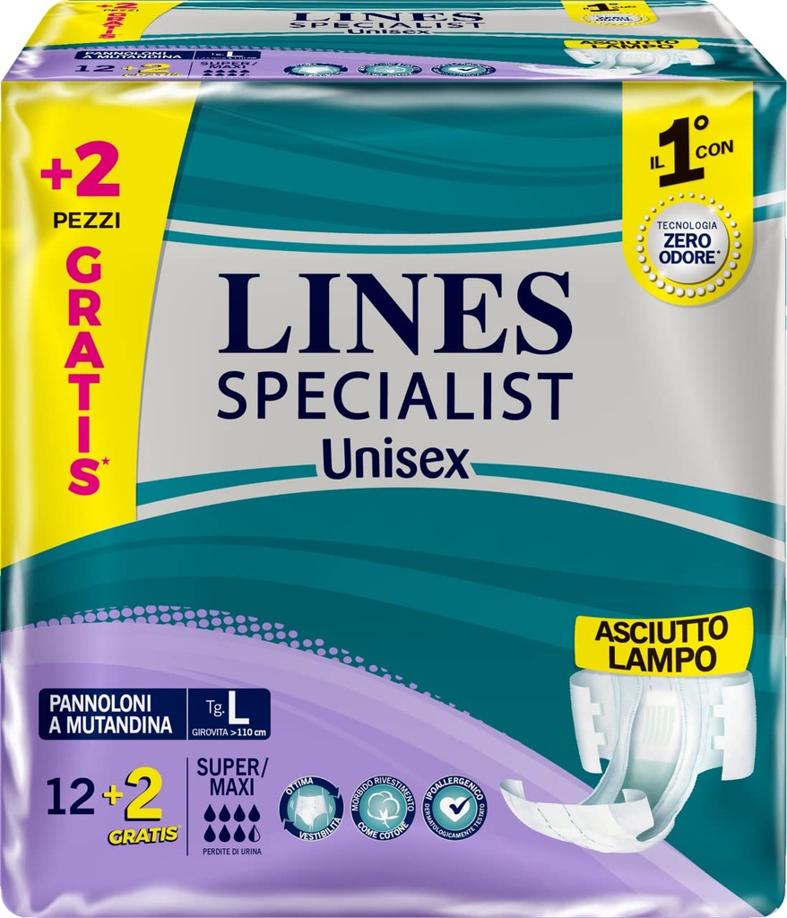 Lines Specialist Pieluchy dla dorosłych r. L 14 sz
