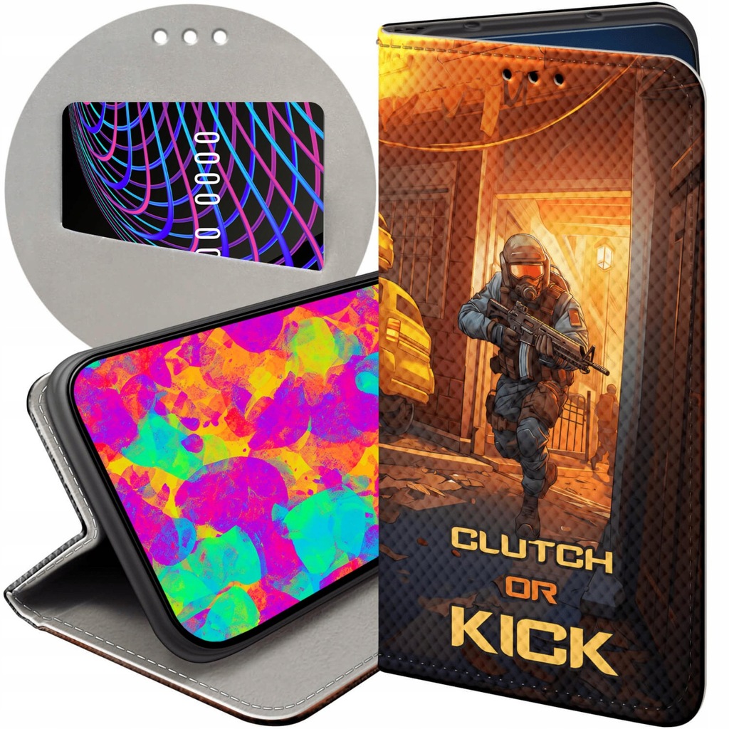 ETUI Z KLAPKĄ DO XIAOMI 12T / 12 PRO WZORY CS GO COUNTER-STRIKE FUTERAŁ