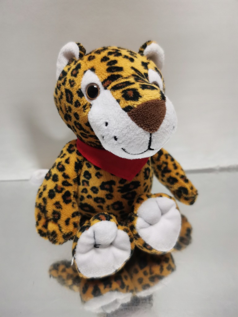 KINDER Leopard słodka maskotka pluszak kot 24cm